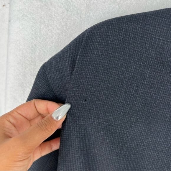 Hart Schaffner & Marx Navy Wool 2 Button Blazer - Picture 11 of 13